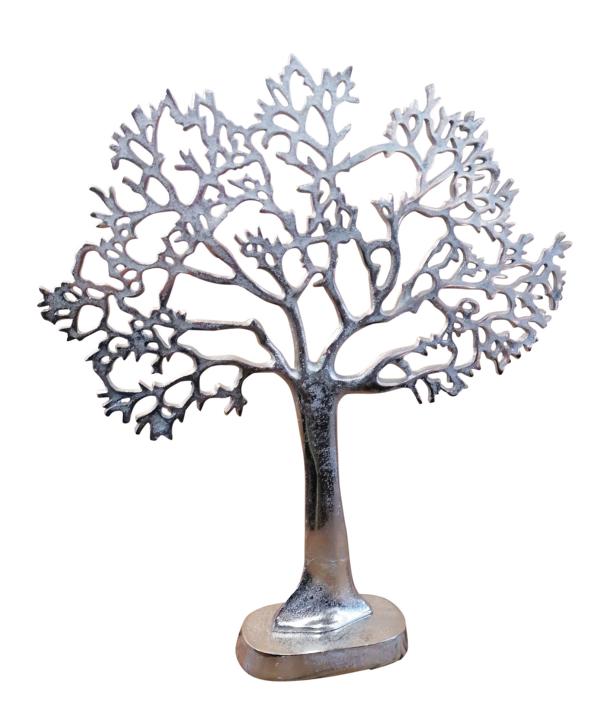 Dekobaum Baum Schmuck Schmuckbaum Silber aus Aluminium