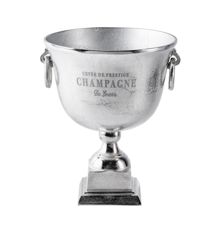 Flaschenkühler Kühler für Flaschen Sekt Wein oder Champagner Silber Aluminium (Metall)