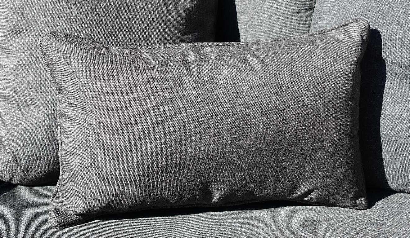 Kissen Outdoor Anthrazit Premium-Qualität 30x50 cm
