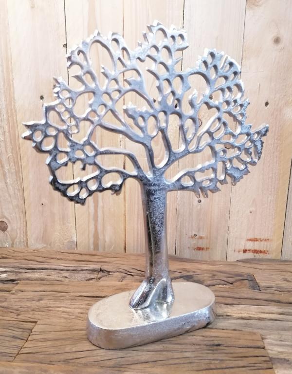 Dekobaum Baum Schmuck Schmuckbaum Silber aus Aluminium