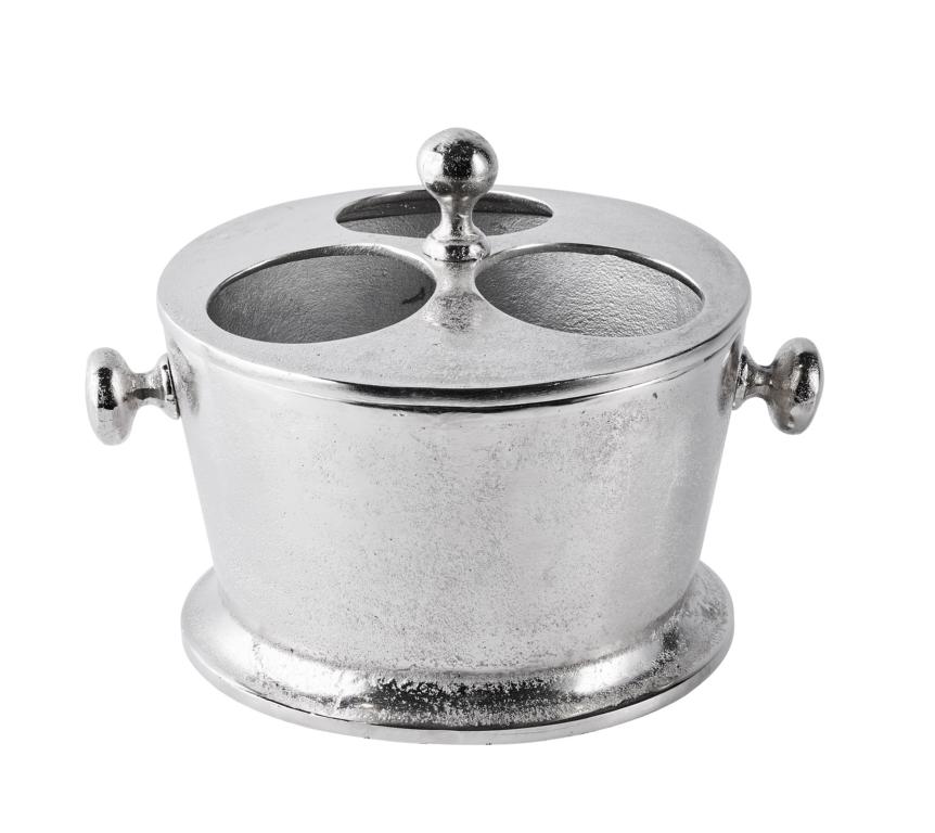 Flaschenkühler Kühler für Flaschen Sekt Wein oder Champagner Silber Aluminium (Metall)