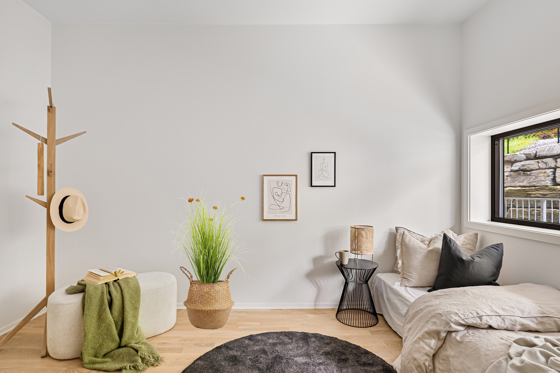 Künstliche Gräser Gras Kunstgras mit Topf für dein Zuhause