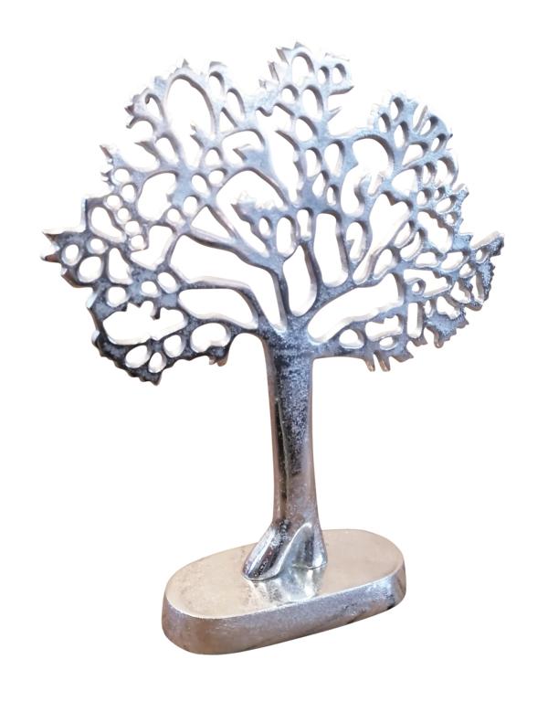 Dekobaum Baum Schmuck Schmuckbaum Silber aus Aluminium