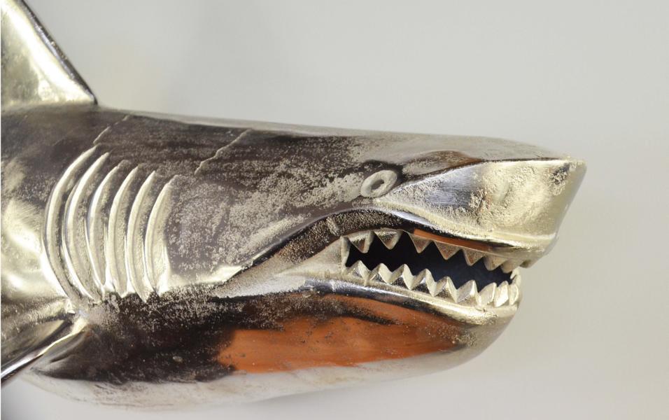 Hai Wanddeko Wanddekoration Silber Aluminium Metall