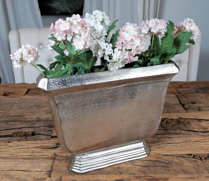 Vase Aluminium Silber 36 cm