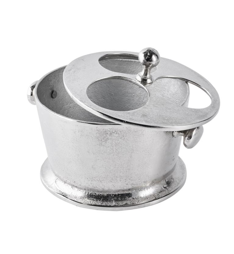 Flaschenkühler Kühler für Flaschen Sekt Wein oder Champagner Silber Aluminium (Metall)