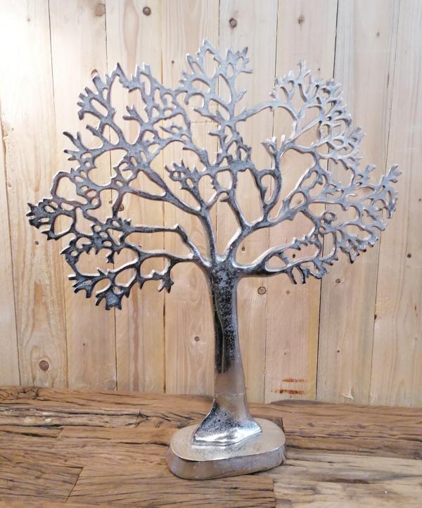 Dekobaum Baum Schmuck Schmuckbaum Silber aus Aluminium