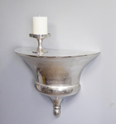Wandkonsole Silber aus Aluminium
