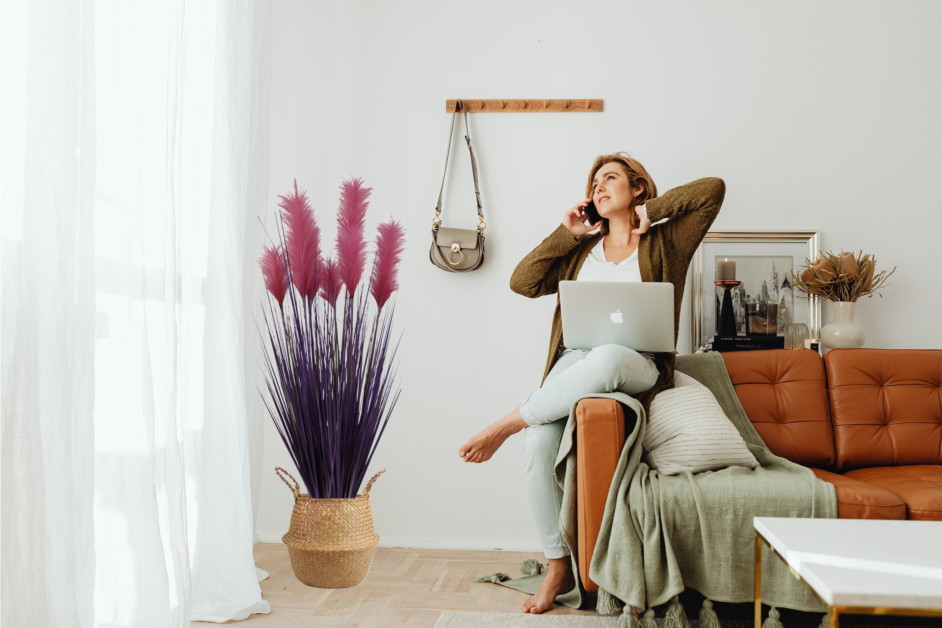 Künstliche Gräser Gras Kunstgras mit Topf für dein Zuhause