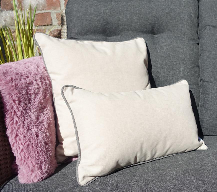 Kissen Outdoor Natur / Grau Premium-Qualität 45x45 cm