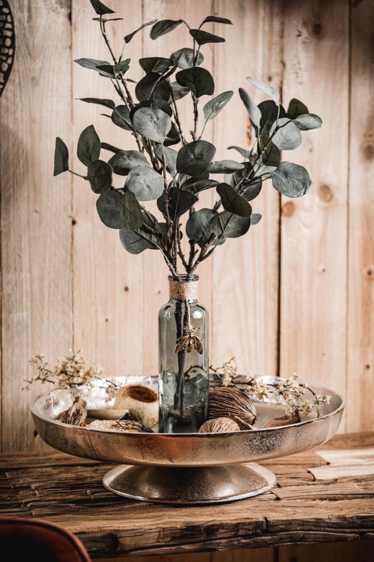 Schale / Dekoschale Rund Silber aus Metall (Aluminium)