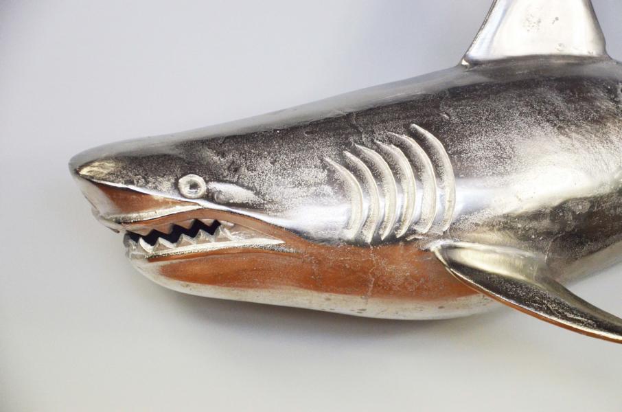 Hai Wanddeko Wanddekoration Silber Aluminium Metall