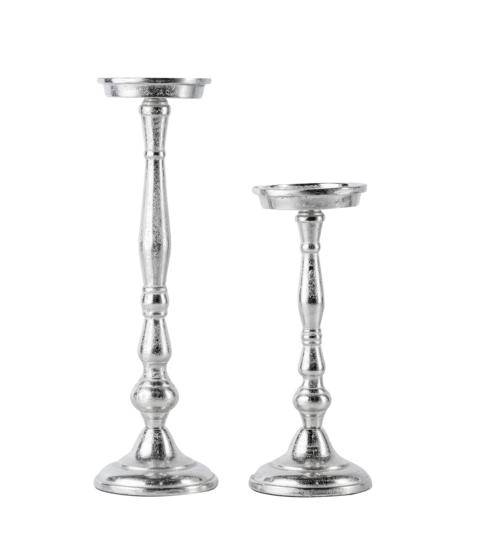 Kerzenständer Silber aus Metall (Aluminium)
