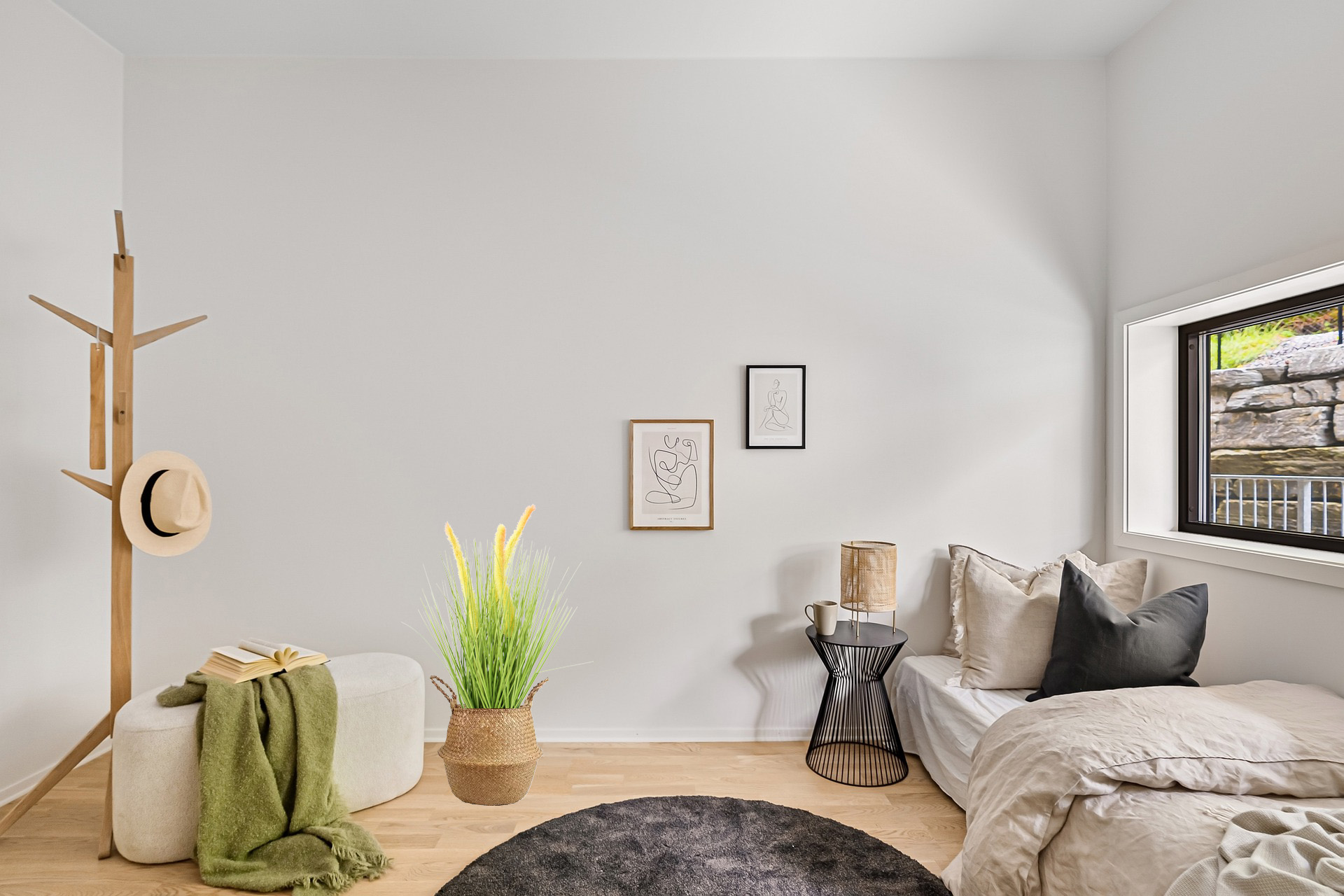 Künstliche Gräser Gras Kunstgras mit Topf für dein Zuhause