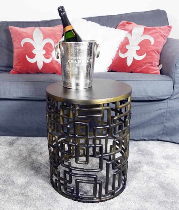 Tisch aus Aluminium Metall