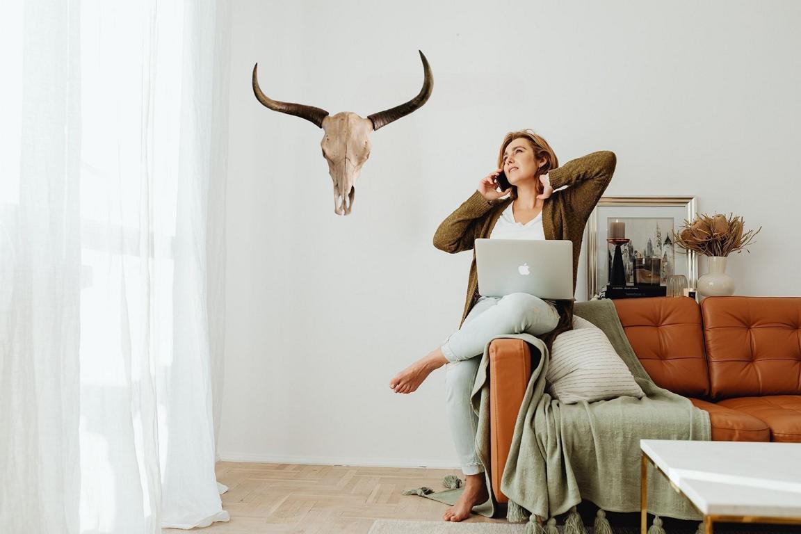 Stierkopf für die Wand Wanddeko Wanddekoration